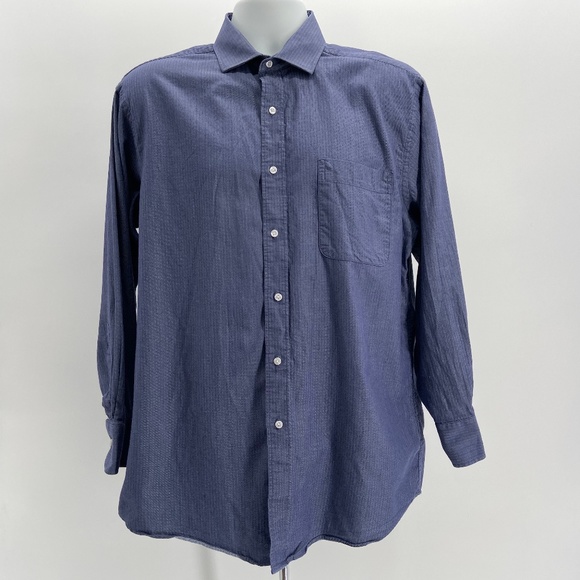 Tommy Hilfiger Other - Tommy Hilfiger Blue Regular Fit Button Shirt Large
